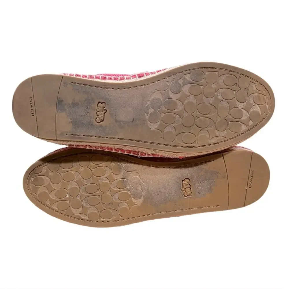 COACH Corrie Espadrille Pink Size 9.5